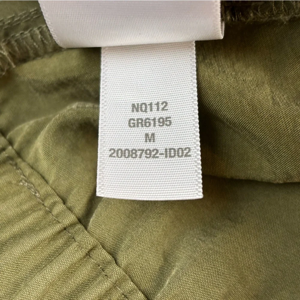 Madewell Pants Womens Medium Green Pull-On Wide-Leg Cargo in Softdrape - Picture 9 of 10